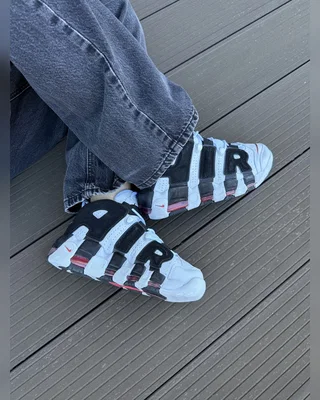 Nike AIR MORE UPTEMPO BLACK WHITE — головне фото товару