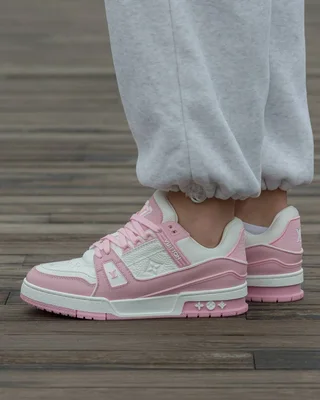 Louis Vuitton LV Trainer Sneakers White Pink — головне фото товару