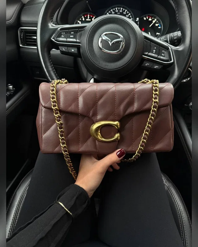 COACH ‎‎‎‎ Coach Tabby Shoulder Bag 26 With Pillow Quilting Brown [магнітна брендована коробка] 26 x 14 x 10 — головне фото товару