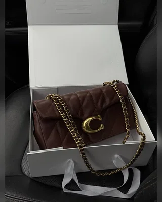 Coach Tabby Shoulder Bag 26 With Pillow Quilting Brown [магнітна брендована коробка] 26 x 14 x 10 — головне фото товару