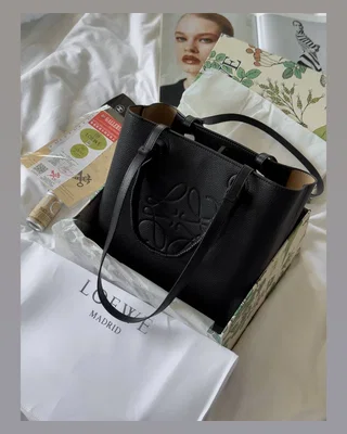 Loewe Bag Tote Anagram Leather Black — головне фото товару