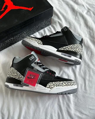 Nike Air Jordan 3 OG 'Black Cement' 2024 DN3707-010 — головне фото товару