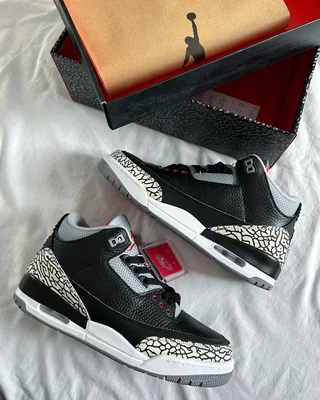 Nike Air Jordan 3 OG 'Black Cement' 2024 DN3707-010 — головне фото товару