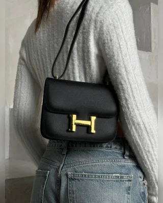 Hermes Hermès Constance Epsom 23 Black Gold (Магнітна коробка) 23 х 17 x 7 — головне фото товару