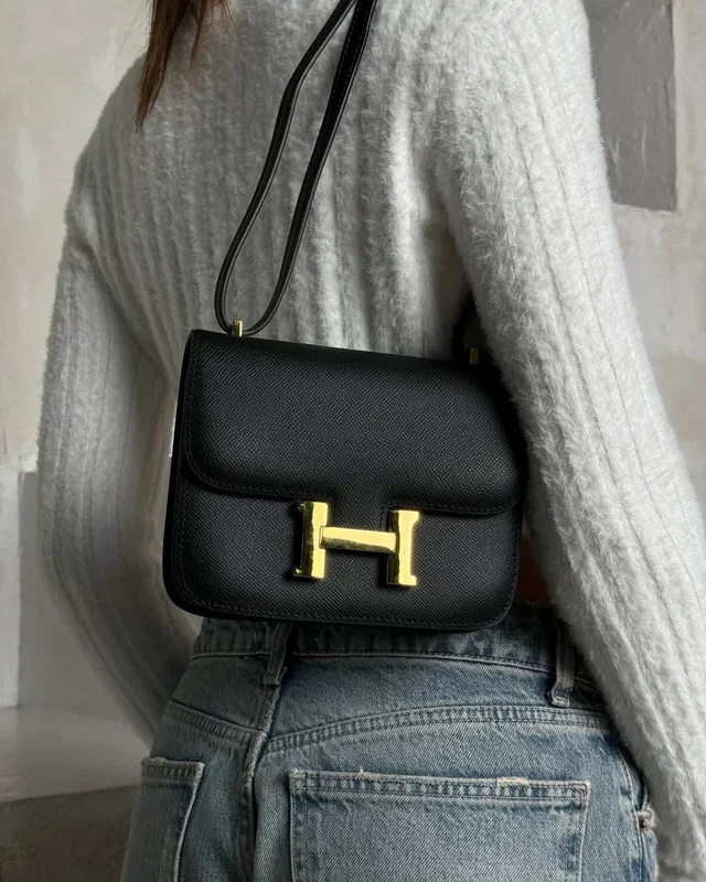 Hermes Hermès Constance Epsom 23 Black/Gold (Магнітна коробка) 23 х 17 x 7 — головне фото товару