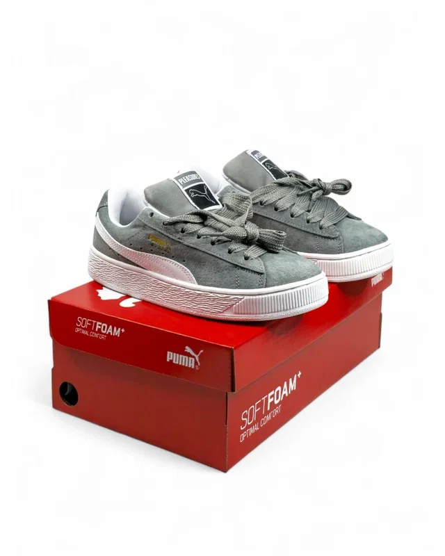 Puma Suede XL • Grey White • — головне фото товару