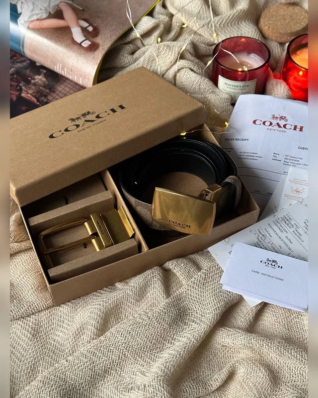 Coach Belt Kit Beige Gold 118 х 3.6 Інше — головне фото товару