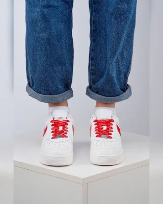 Nike x Supreme Air Force 1 White Red — головне фото товару