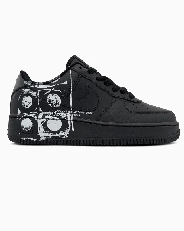 Nike Air Force 1 Low х Comme des Garçons Supreme Black — головне фото товару