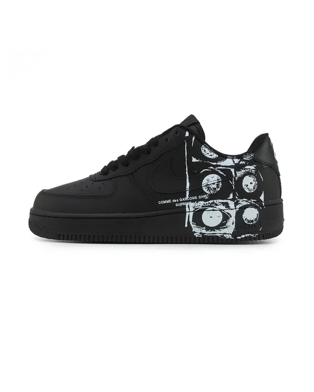 Comme des Garçons Nike Air Force 1 Low х Comme des Garçons Supreme Black — головне фото товару