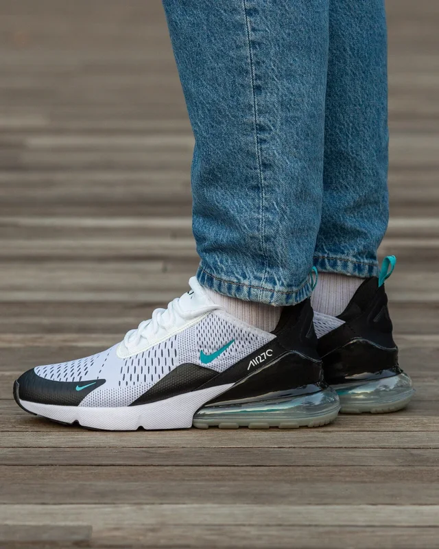 Nike Air Max 270 White Black Blue — головне фото товару
