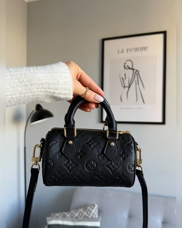 Louis Vuitton Speedy Nano Monogram Empreinte Black 16 х 9 х 8 — головне фото товару