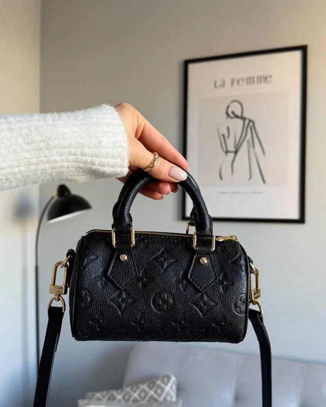 Louis Vuitton Speedy Nano Monogram Empreinte Black 16 х 9 х 8 — головне фото товару