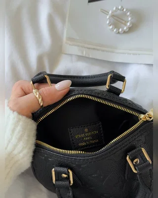 Louis Vuitton Speedy Nano Monogram Empreinte Black 16 х 9 х 8 — головне фото товару