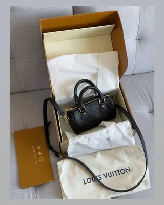 Louis Vuitton Speedy Nano Monogram Empreinte Black 16 х 9 х 8 — головне фото товару