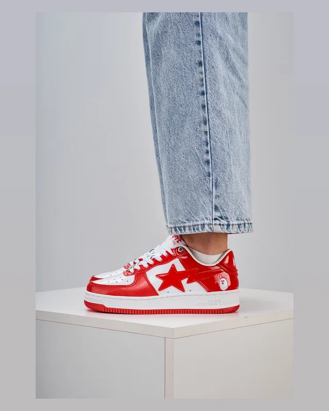 BAPE STA M2 Patent White Red — головне фото товару