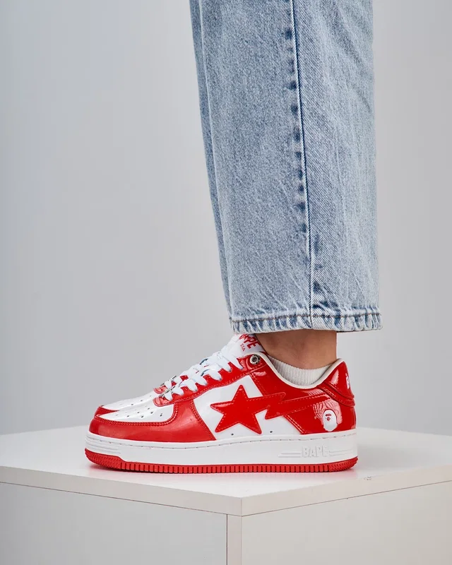 BAPE STA M2 Patent White Red — головне фото товару