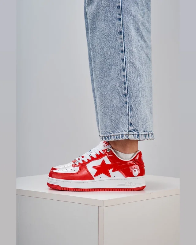 BAPE STA M2 Patent White Red — головне фото товару