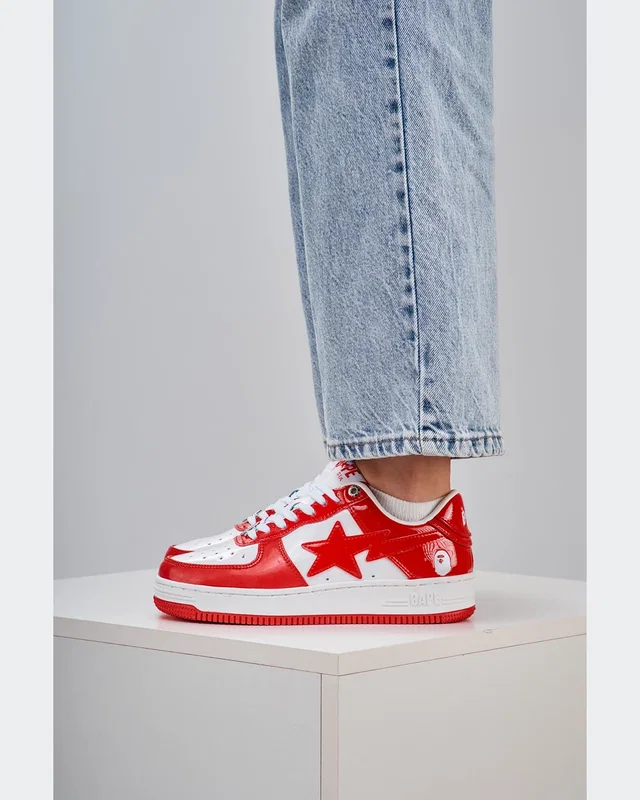 BAPE STA M2 Patent White Red — головне фото товару