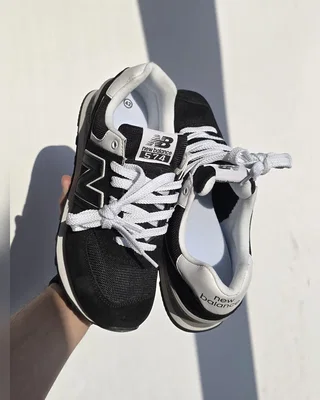 New Balance 574 • Black White • — головне фото товару