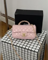 Chanel Mini Rectangular Flap Bag with Top Handle Pink 19 х 10 х 6 см — головне фото товару