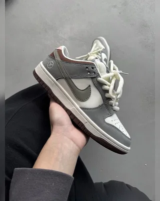 Nike SB Dunk Grey White Brown — головне фото товару