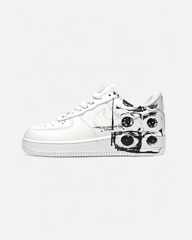 Comme des Garçons Nike Air Force 1 Low × Comme des Garçons Supreme • White • — головне фото товару