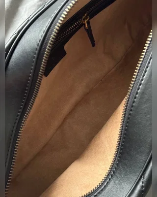 Gucci Marmont Medium Top Handle Bag Black Gold [коробка магніт] 30 х 15 х 7 — головне фото товару