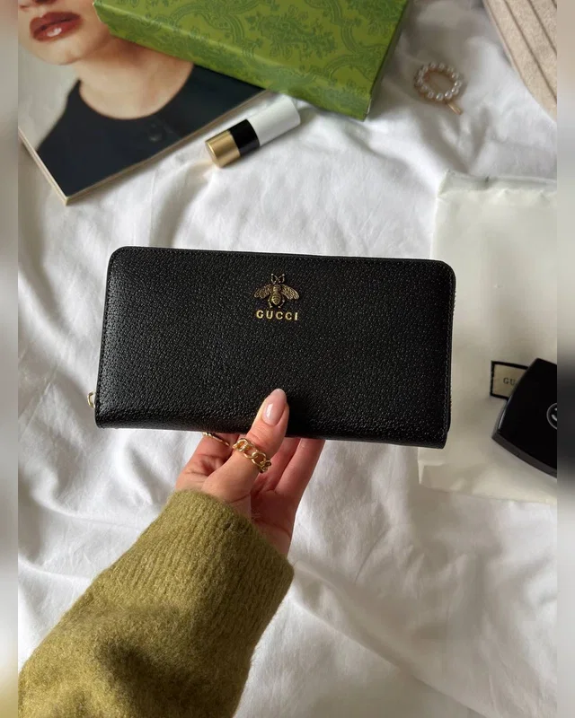Gucci Animalier Zip Around Wallet Black 20 х 10 х 3 — головне фото товару