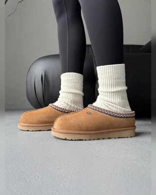 UGG Tasman Chestnut (коричнева вишивка) — головне фото товару