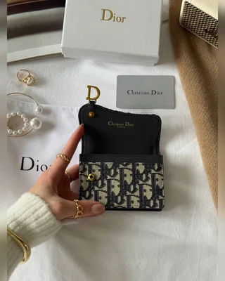 Dior Saddle Bloom Card Holder Blue Denim 11 x 9 x 3 — головне фото товару