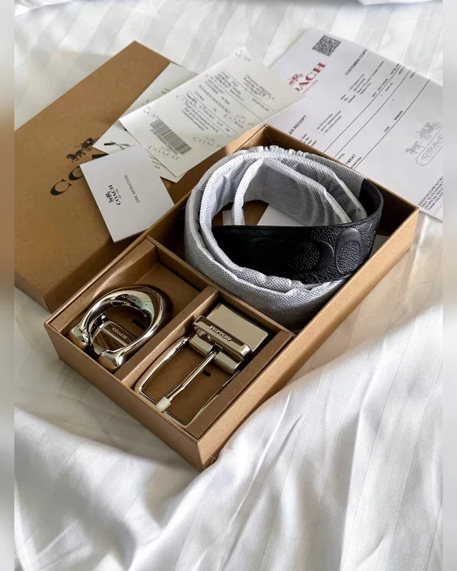 Coach Belt Kit Black Silver 118 х 3.6 Інше — головне фото товару