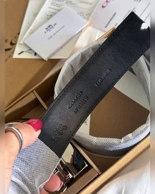 Coach Belt Kit Black Silver 118 х 3.6 Інше — головне фото товару