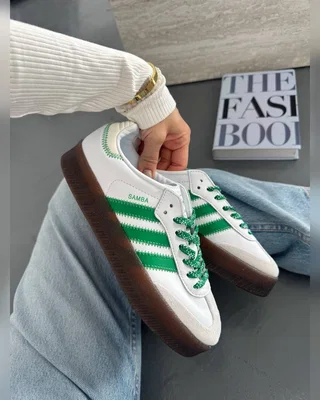 Adidas Samba Platform White Green — головне фото товару