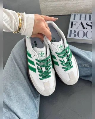 Adidas Samba Platform White Green — головне фото товару