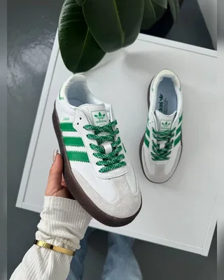 Adidas Samba Platform White Green — головне фото товару