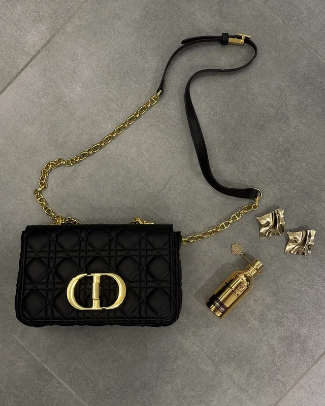 Dior Christian Dior Small Dior Caro Bag Black [оригінальна коробка] — головне фото товару