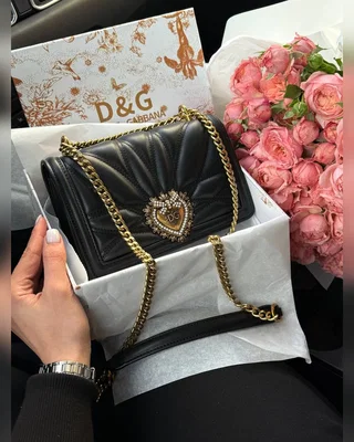 Dolce & Gabbana Dolce&Gabbana Medium Devotion Bag in Black 22 x 14 x 7 5 — головне фото товару