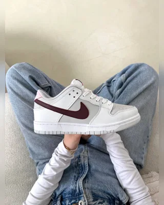 Nike dunk low burgundy grey pink — головне фото товару
