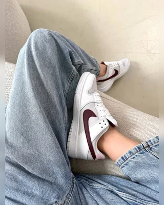 Nike dunk low burgundy grey pink — головне фото товару