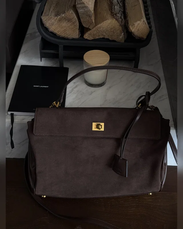 Balenciaga Rodeo Large Brown Suede/Gold Hardware — головне фото товару