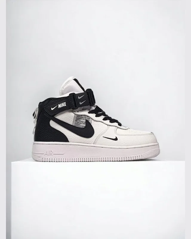 Nike Air Force 1 Utility Fur White Black — головне фото товару