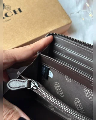 Coach Accordion Wallet Canvas Brown — головне фото товару