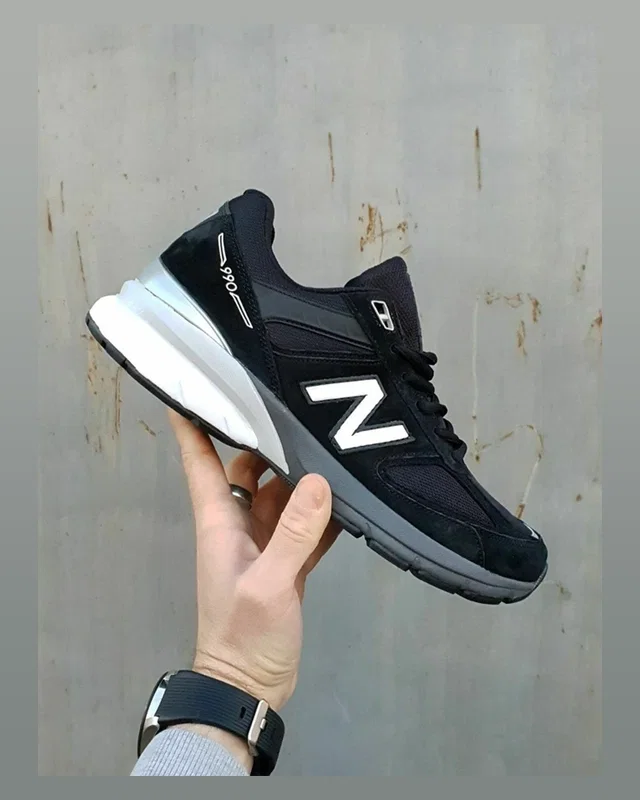 New Balance 990 V5 •Black White Grey• — головне фото товару