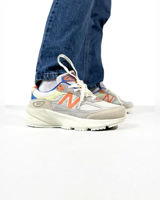 New Balance 990 V6 Beige Blue Orange — головне фото товару