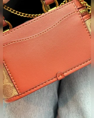COACH ‎‎‎‎ Coach Trail Crossbody 17 With Pillow Quilting In Signature Canvas Brown [оригінальна магнітна брендована коробка] 16 х 8 х 8 — головне фото товару