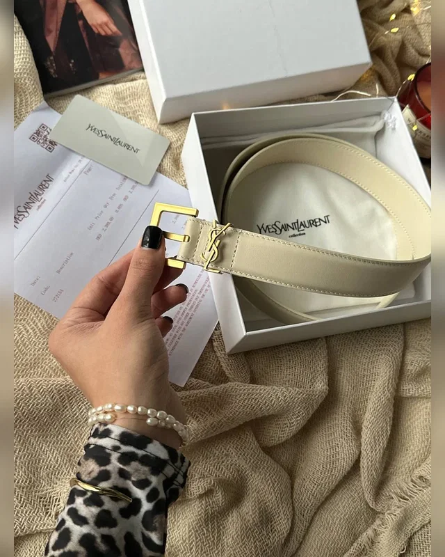 Saint Laurent Belt Cream Gold — головне фото товару