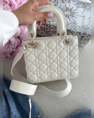 Dior Christian Dior Small Lady Dior My ABCDIOR Bag Milk [оригінальна коробка] 20 х 17 х 8 (темніша) — головне фото товару