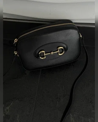 Gucci Horsebit 1955 Small Shoulder Bag Black [оригінальна коробка] 20 х 12 5 x 6 — головне фото товару