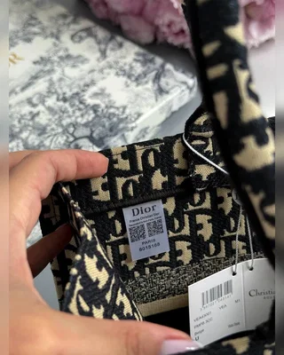 Dior Book Tote Blue Dior Oblique Embroidery [оригінальна коробка] 36 х 28 х 13 — головне фото товару